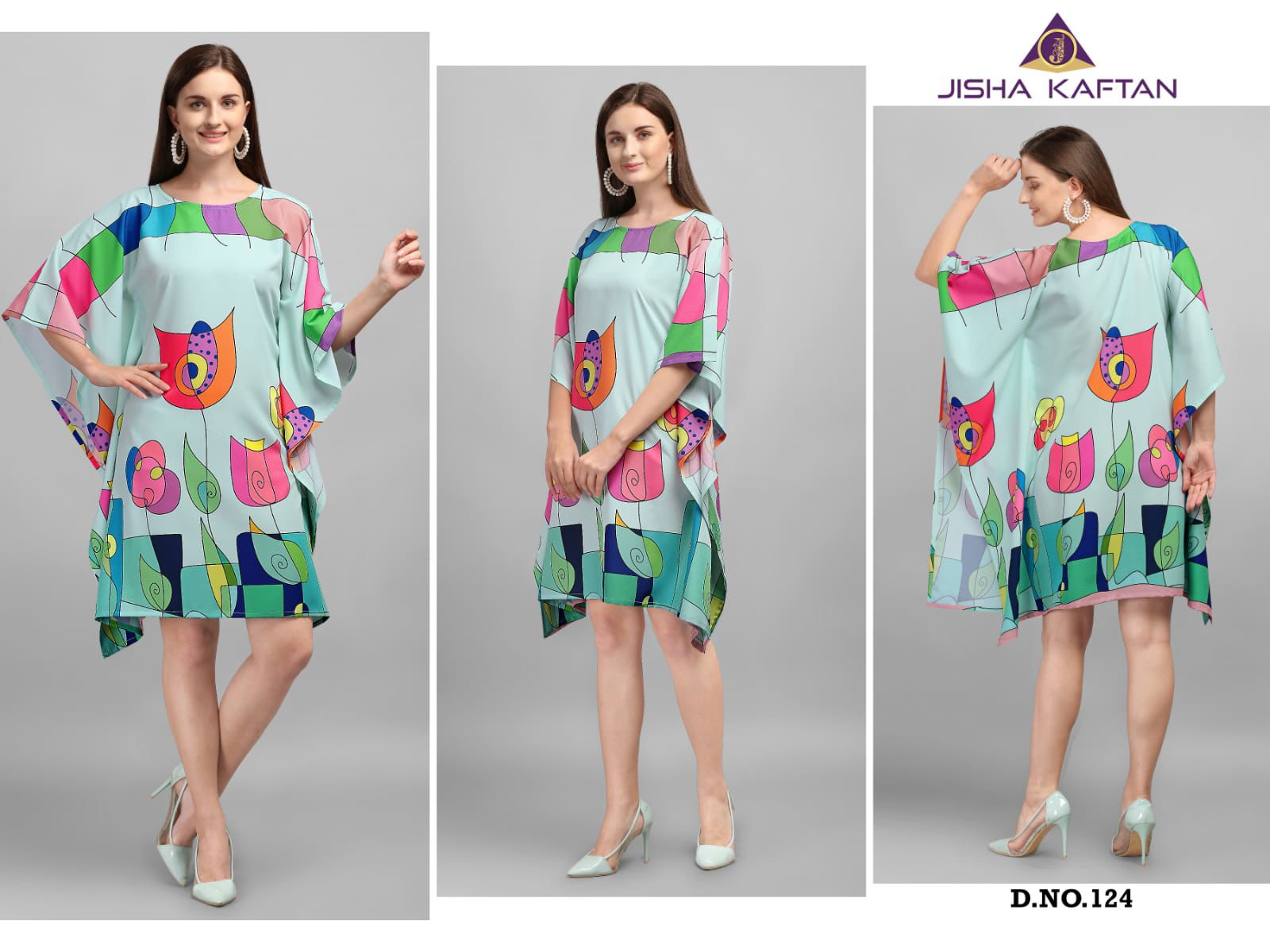 Kaftan Kurti Vol 3 By Jelite Polyester Crepe Digital Printed Kaftan Suppliers In India
